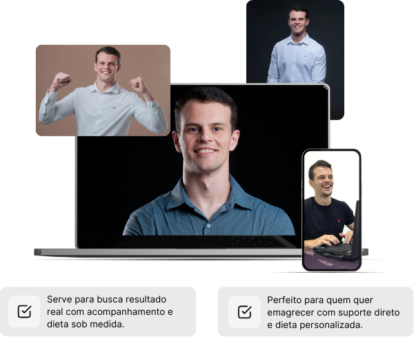 Serve para busca resultado real com acompanhamento e dieta sob medida. Perfeito para quem quer emagrecer com suporte direto e dieta personalizada.
